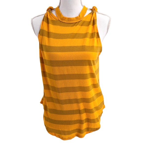 Free People We the Free NEW Womens Size Small Striped Twist Tank Top Pullover - Picture 2 of 10